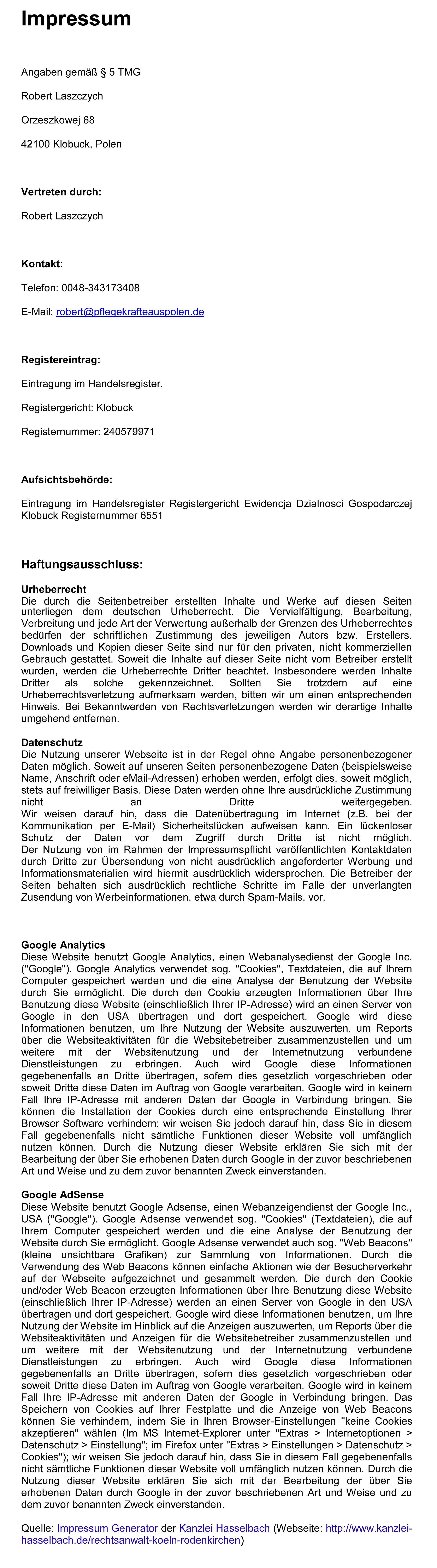 impressum
